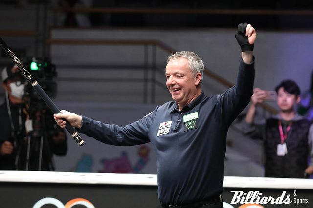 딕 야스퍼스가 '3쿠션 당구월드컵' 통산 31승을 서울에서 달성했다. 사진=서울 강서/이용휘 기자