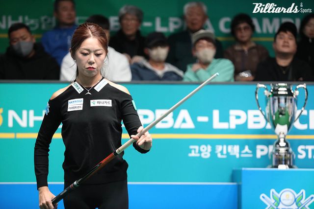 김가영은 세트스코어 1-3에서 3-3 동점을 만든 후 마지막 7세트를 이겨 역전 우승을 거두었다.