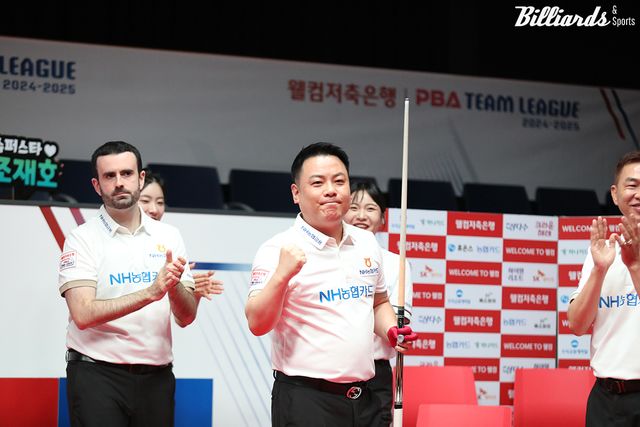 조재호는 3세트 남자단식에서 하이런 14점을 쳐 퍼펙트큐는 아깝게 놓쳤지만, 분위기를 완전히 끌고 와 팀 승리에 크게 기여했다.