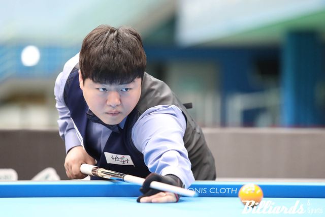 역전을 노린 조명우가 끝내 1점 차로 김민석에게 석패를 당하고 말았다. 사진=양구/이용휘 기자