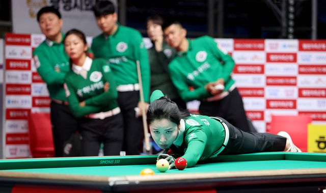 하나카드가 이번 시즌 3라운드까지 다소 부진한 가운데 4라운드에서 PS행 티켓을 과연 따낼 수 있을까.&nbsp; 사진=PBA 제공