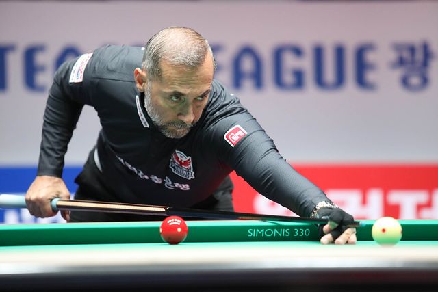 1세트와 7세트를 승리해 웰컴저축은행의 연패 사슬을 끊어낸 사이그너.