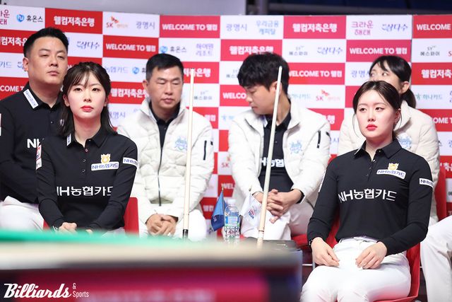 NH농협카드는 2세트 여자복식과 3세트, 5세트 단식전에서 이틀 연속 패하며 부진했다.