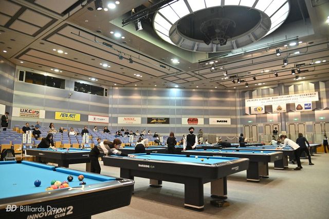 2023년 전일본선수권대회 전경. 이번 대회 역시 작년에 이어 한국의 민테이블이 공식테이블로 사용된다.&nbsp;사진=JPBA 제공