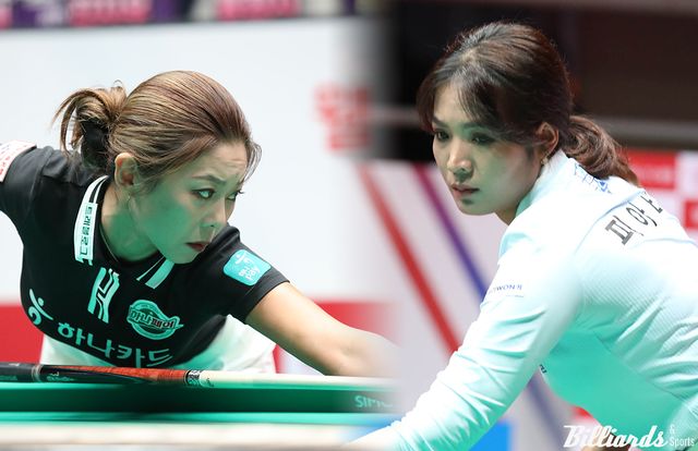 프로당구 팀리그 4라운드 4일차 경기에서 김가영(왼쪽)과 스롱 피아비(오른쪽)의 대결이 예고됐다.&nbsp; 사진=광명/이용휘 기자