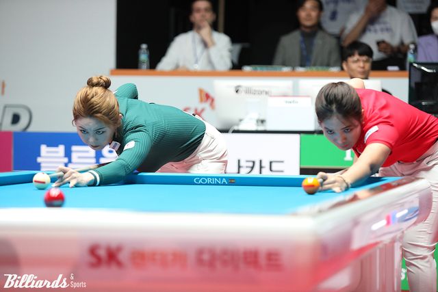 두 선수는 월드챔피언십 결승에서 2년 연속 대결해 우승을 한 차례씩 나누었고, 지난 시즌 월드챔피언십에서도 16강에서 만나 김가영이 승리한 바 있다.