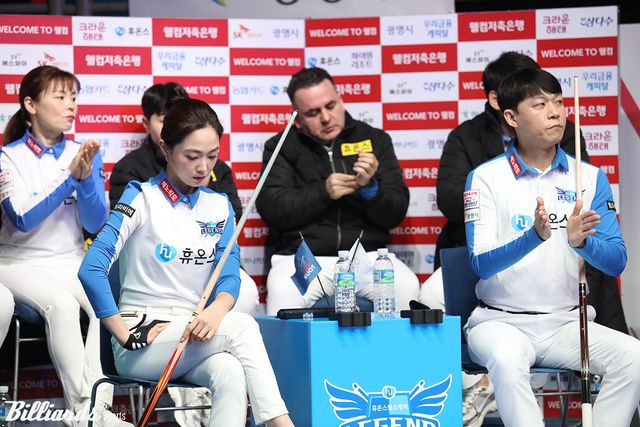 이날 경기에서 4세트 혼합복식에서 휴온스는 차유람이 5점을 치며 활약해 9:2로 승리했다. 휴온스는 4세트 혼합복식에서 3승 1패를 기록 중이다.