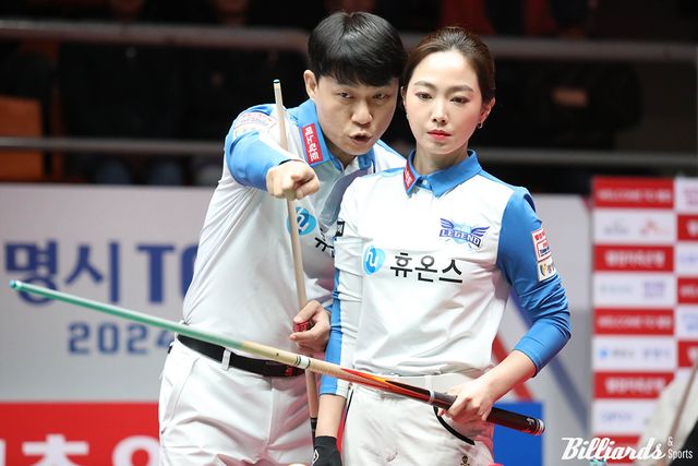 휴온스가 3연승 후 4연승까지 단 두 걸음 앞에서 웰컴저축은행에 저지됐다.&nbsp; 사진=광명/이용휘 기자