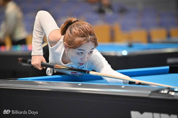 결승 경기 중인 서서아.