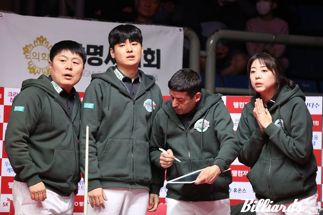 8일차 대결에서 NH농협카드에 4-0으로 패한 하나카드의 4라운드 우승 도전에 적신호가 켜졌다. 사진=광명/이용휘 기자