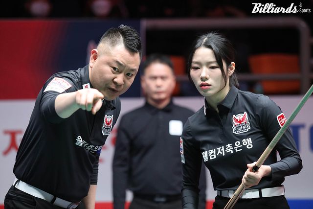 2라운드 우승 후 3라운드를 최하위로 떨어지며 롤러코스터를 탔던 웰컴저축은행이 4라운드에서 4승 4패로 다소 회복세를 보였다.&nbsp; 사진=광명/이용휘 기자