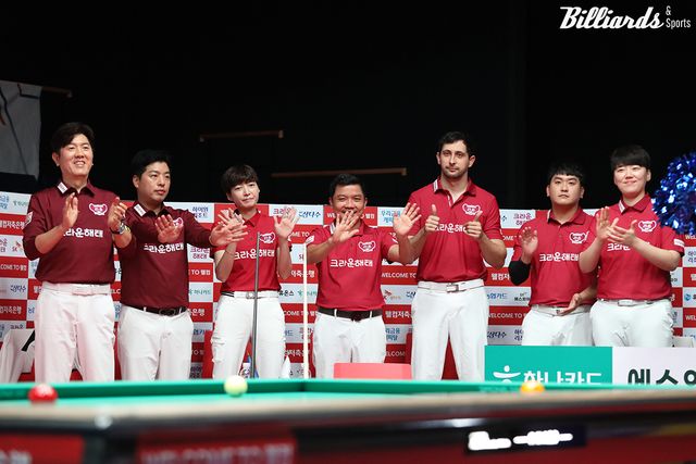 크라운해태는 9개 구단 중 유일하게 남자 선수 5명을 선발하고 여자 선수 2명으로 이번 시즌 팀을 구축했다.