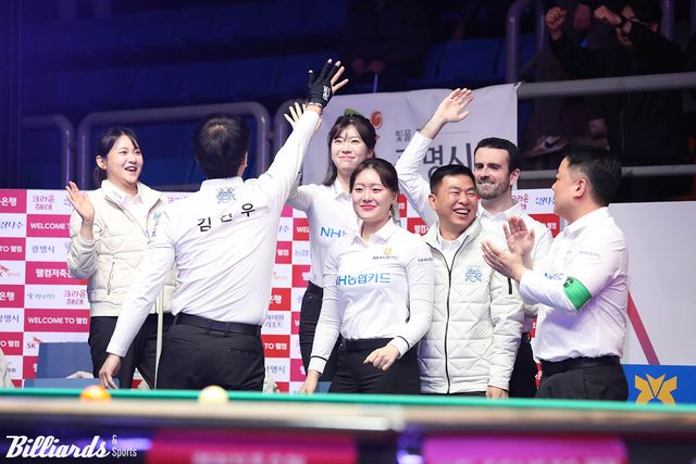 이날 하나카드를 4-0으로 꺾으며 우승을 저지한 NH농협카드는 하이원리조트와 4라운드 마지막 승부를 벌인다.