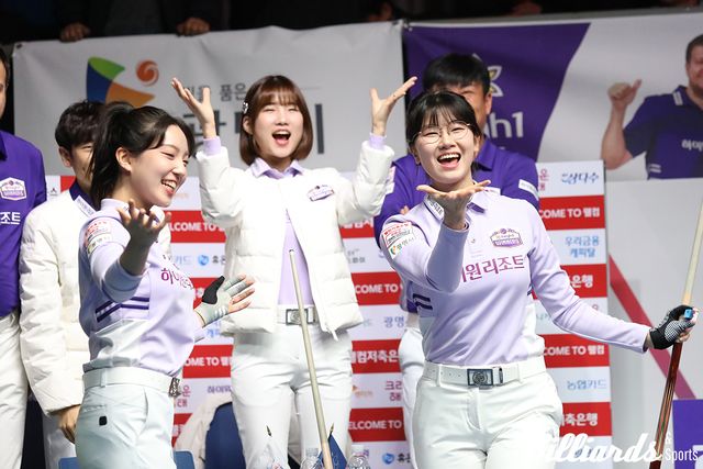 8일차에 SK렌터카를 꺾고 1위 우리금융캐피탈을 1점 차로 뒤쫓고 있는 하이원리조트.