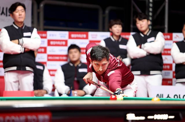 4라운드 마지막 경기를 승리로 이끈 크라운해태의 다비드 마르티네스. 사진=PBA