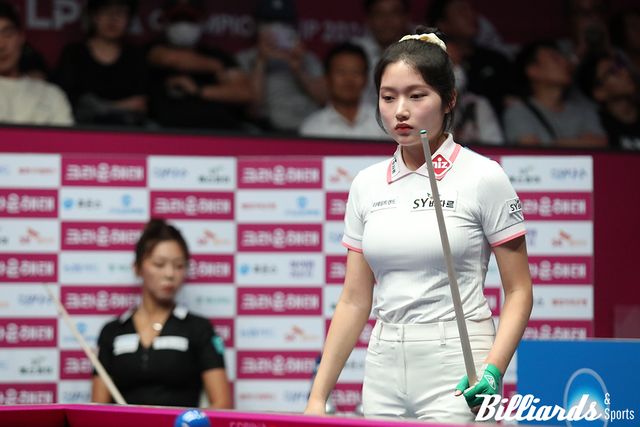 한지은은 64강과 32강전을 승리하면 16강에서 김가영과 재대결을 기대할 수 있다.