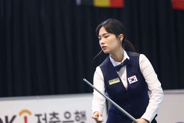 올해 '여자 3쿠션 세계선수권대회'에 국가대표로 출전한 박정현.