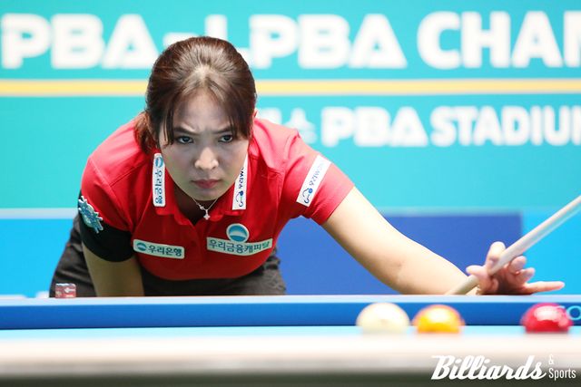 스롱 피아비(우리금융캐피탈)를 비롯해 'LPBA 강호'들이 무난히 64강을 통과하고 32강에 올랐다. 사진=고양/이용휘 기자