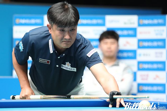 이충복(하이원리조트)이 고양 킨텍스 PBA 스타디움에서 첫 승리를 거뒀다. 사진=고양/이용휘 기자