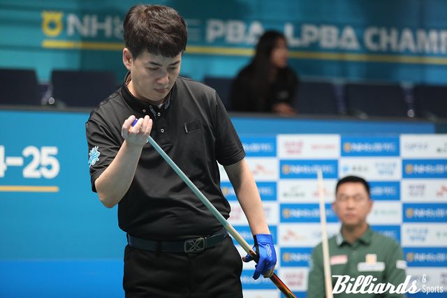 마민껌(NH농협카드)을 승부치기 끝에 물리치고 64강에 오른 김기혁.