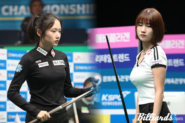 '절친' 한지은(에스와이)과 용현지(하이원리조트)가 32강을 넘지 못하고 동반 탈락했다. 사진=고양/이용휘 기자