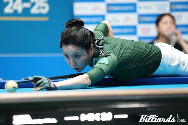 김진아(하나카드)가 김민아(NH농협카드)를 승부치기 끝에 꺾고 16강에 올랐다. 사진=고양/이용휘 기자