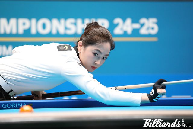 차유람이 '옛 동료' 김예은을 꺾고 16강에 진출했다. 사진=고양/이용휘 기자