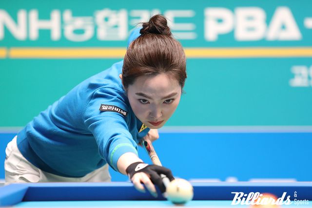 차유람(휴온스)이 사카이 아야코(하나카드)와의 '16강 리턴매치'에서 설욕하며 시즌 8강에 올랐다. 사진=고양/이용휘 기자