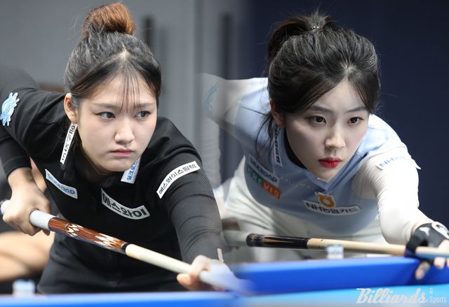 5차 투어 준우승자 권발해(왼쪽)와 2차 투어 4강 돌풍을 일으킨 정수빈(오른쪽)이 이번 6차 투어 64강에서 아쉽게 탈락했다.&nbsp; 사진=고양/이용휘 기자