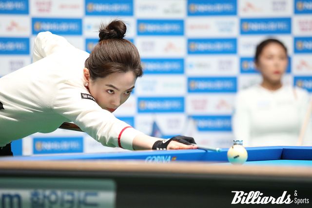 김가영과 5번째 맞대결을 벌인 차유람.