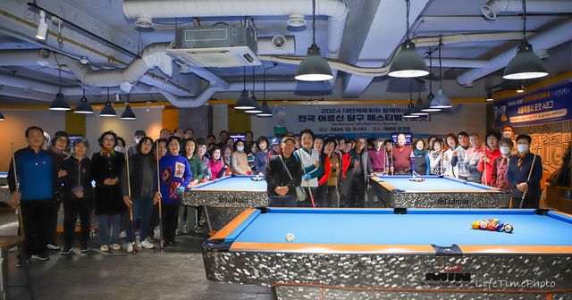 포켓볼 애니콜 부문에 출전한 선수들.