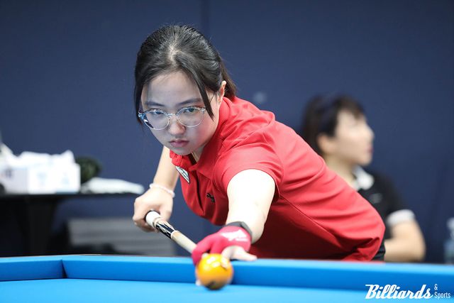 32강에서 김가영과 대결하는 황민지.