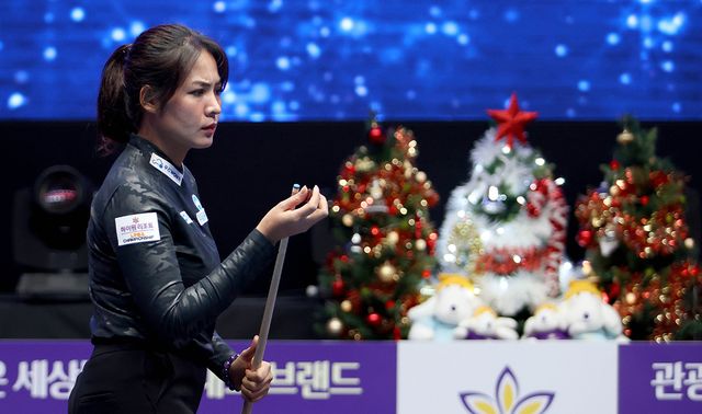 스롱 피아비(우리금융캐피탈)가 7차 투어 '하이원리조트 LPBA 챔피언십' 16강에 진출했다.&nbsp; 사진=PBA 제공