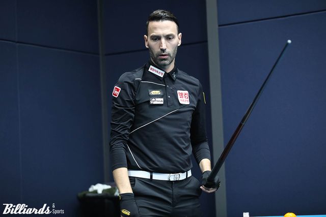 필리포스 카시도코스타스(웰컴저축은행)가 7차 투어 128강에서 탈락하며 부진이 길어지고 있다.&nbsp; 사진=빌리어즈앤스포츠 DB