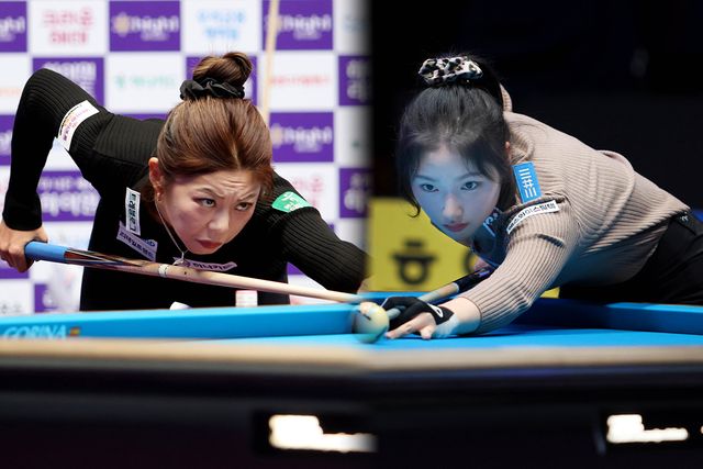 김가영(하나카드)과 한지은(에스와이)이 79일 만에 재대결을 벌였다. 사진=PBA