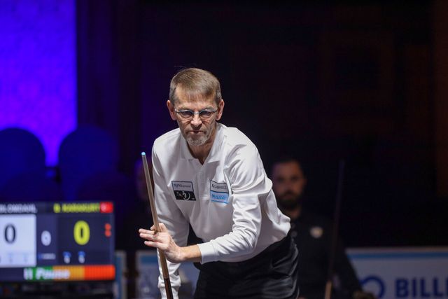 지난해 호찌민 당구월드컵 우승 이후 처음 8강에 올라온 토브욘 블롬달(스웨덴).