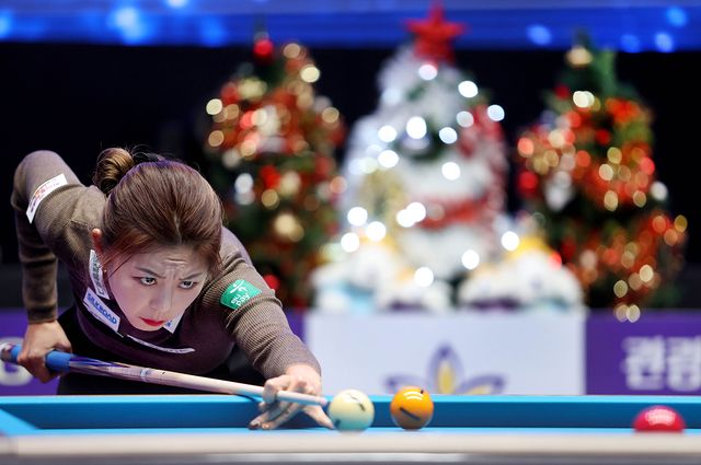 '당구 여제' 김가영(하나카드)의 독주 행진이 7차 투어 결승까지 이어갔다.&nbsp; 사진=PBA 제공