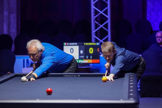 자네티 vs 블롬달의 준결승전 뱅킹 장면.