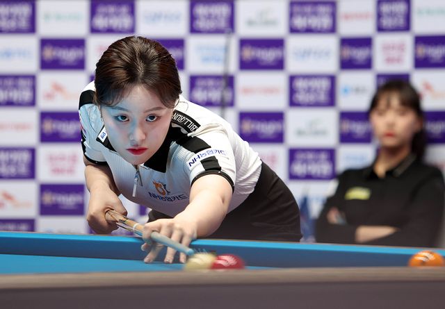 정보윤1을 준결승에서 꺾고 결승에 진출한 김보미(NH농협카드).