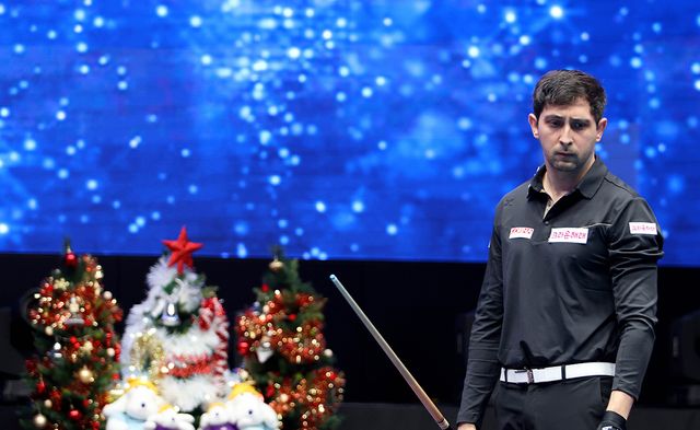 이번 시즌 커리어하이를 쓰고 있는 다비드 마르티네스(크라운해태)가 7차 투어에서 16강에 진출해 8강행에 도전한다.&nbsp; 사진=PBA 제공