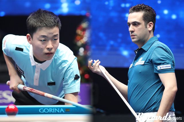 김영원과 다비드 사파타(우리금융캐피탈)가 이번에는 준결승에서 만났다. 사진=정선/이용휘 기자