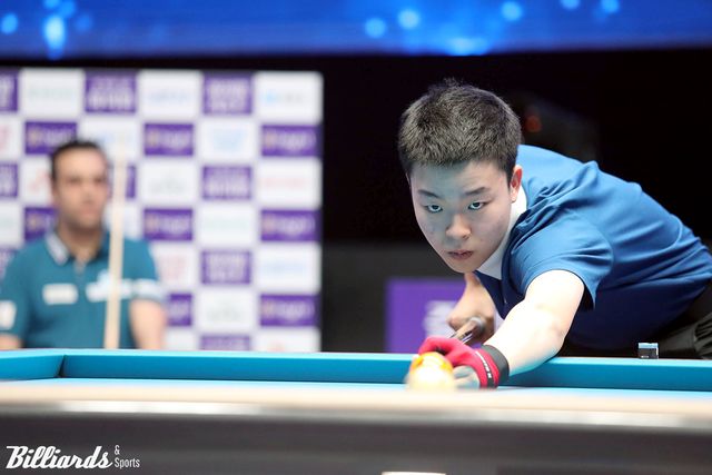 2세트에 벌어진 박빙의 승부에서 13이닝에 13:12로 역전했던 김영원은 뒷심에서 밀려 아깝게 13:15로 패했다.