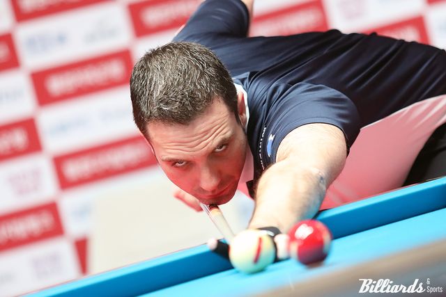 하비에르 팔라존(휴온스)이 9일 열린 '웰컴저축은행 웰뱅 PBA 챔피언십' 32강전에서 외국 선수 중 유일하게 살아남았다.&nbsp; 사진=고양/이용휘 기자