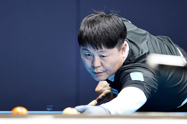 프로당구(PBA) 8차 투어 '웰컴저축은행 웰뱅 PBA 챔피언십' 준결승에 올라온 김병호(하나카드).&nbsp; PBA 제공