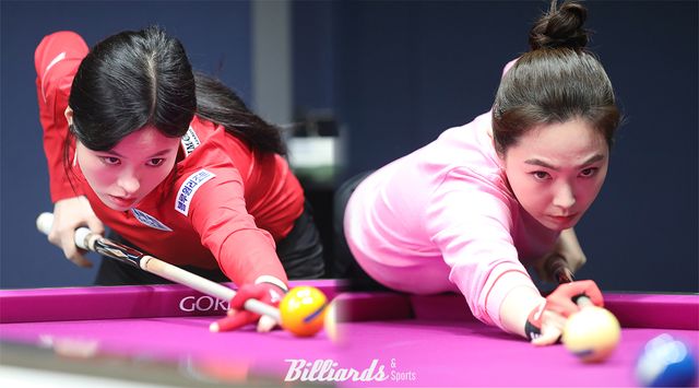 지난 21일부터 22일까지 열린 9차 투어 '크라운해태 LPBA 챔피언십' 예선 경기 중 가장 PBA 팬들의 관심이 컸던 경기는 바로 'LPBA 여신' 서한솔(왼쪽)과 차유람의 예선 1라운드 경기였다.&nbsp; &nbsp;사진=빌리어즈앤스포츠 DB