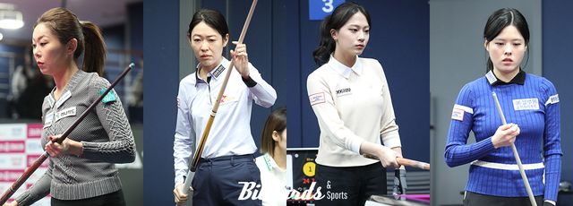 김가영과 히다 오리에, 정보윤과 서한솔이 32강에서 맞붙는다. 사진=고양/이용휘 기자