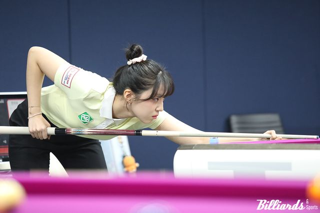 64강에서 유일하게 2점대 애버리지를 기록한 전지우는 정수빈과 32강 대결을 벌인다.