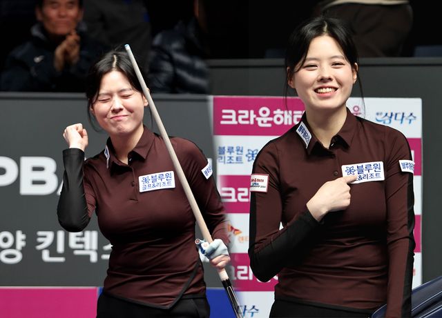 24일 열린 프로당구 9차 투어 '크라운해태 LPBA 챔피언십' 8강전에서 'LPBA 바비인형' 서한솔(블루원리조트)을 비롯해 '투어 챔피언' 스롱 피아비(블루원리조트)와 강지은(SK렌터카), 김민아(NH농협카드) 등이 올라갔다.&nbsp; 사진=PBA 제공