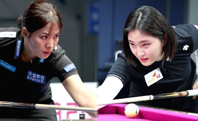 '디펜딩 챔피언' 스롱 피아비(블루원리조트)와 '통산 2승' 강지은(SK렌터카)이 25일 오후 2시 30분에 벌어지는 LPBA 9차 투어 '크라운해태 챔피언십' 준결승전에서 2년 2개월여 만에 맞대결을 벌인다.&nbsp; &nbsp;사진=PBA 제공