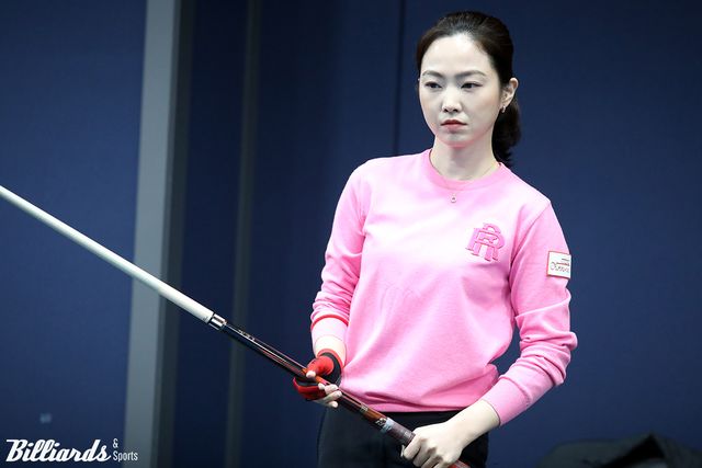 '당구 여신' 차유람(36)이 연이틀 승리를 이어가며 프로당구(PBA) 복귀 무대를 화려하게 이어가고 있다.&nbsp; 사진=고양/이용휘 기자
